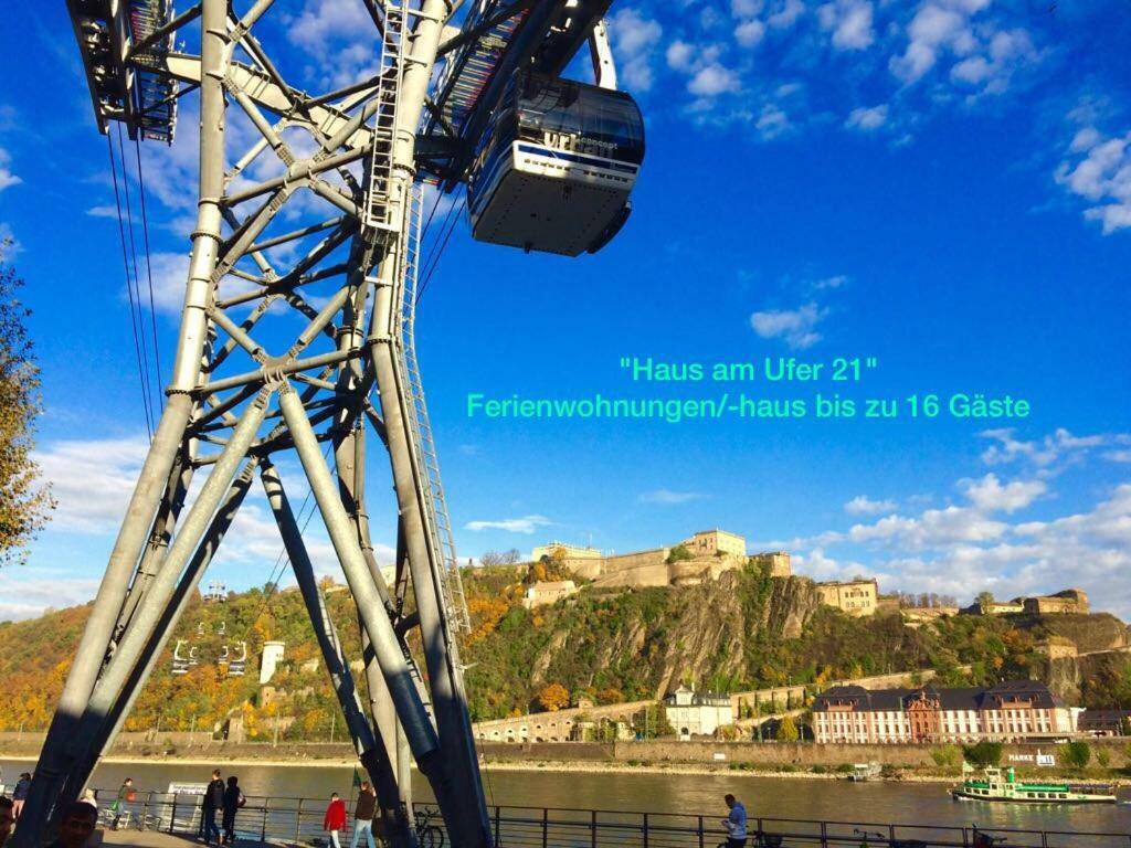 Апартаменти Haus Am Ufer Mit Rheinpanoramablick Кобленц Екстер'єр фото