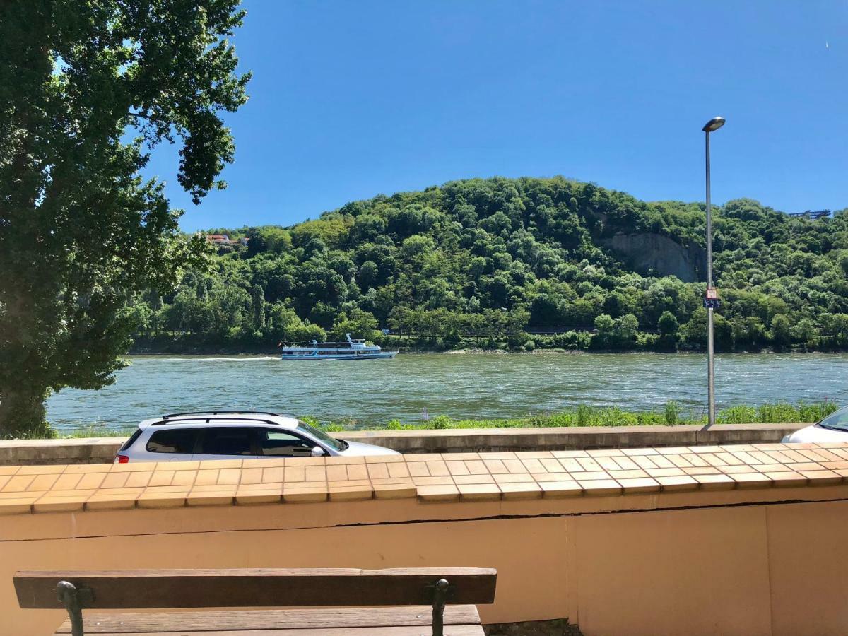 Апартаменти Haus Am Ufer Mit Rheinpanoramablick Кобленц Екстер'єр фото
